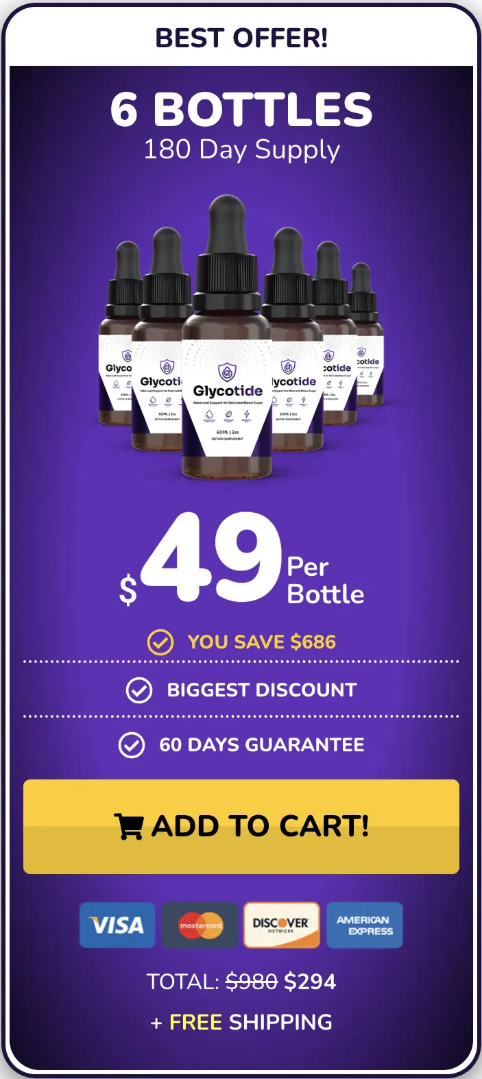 Glycotide 6 bottles