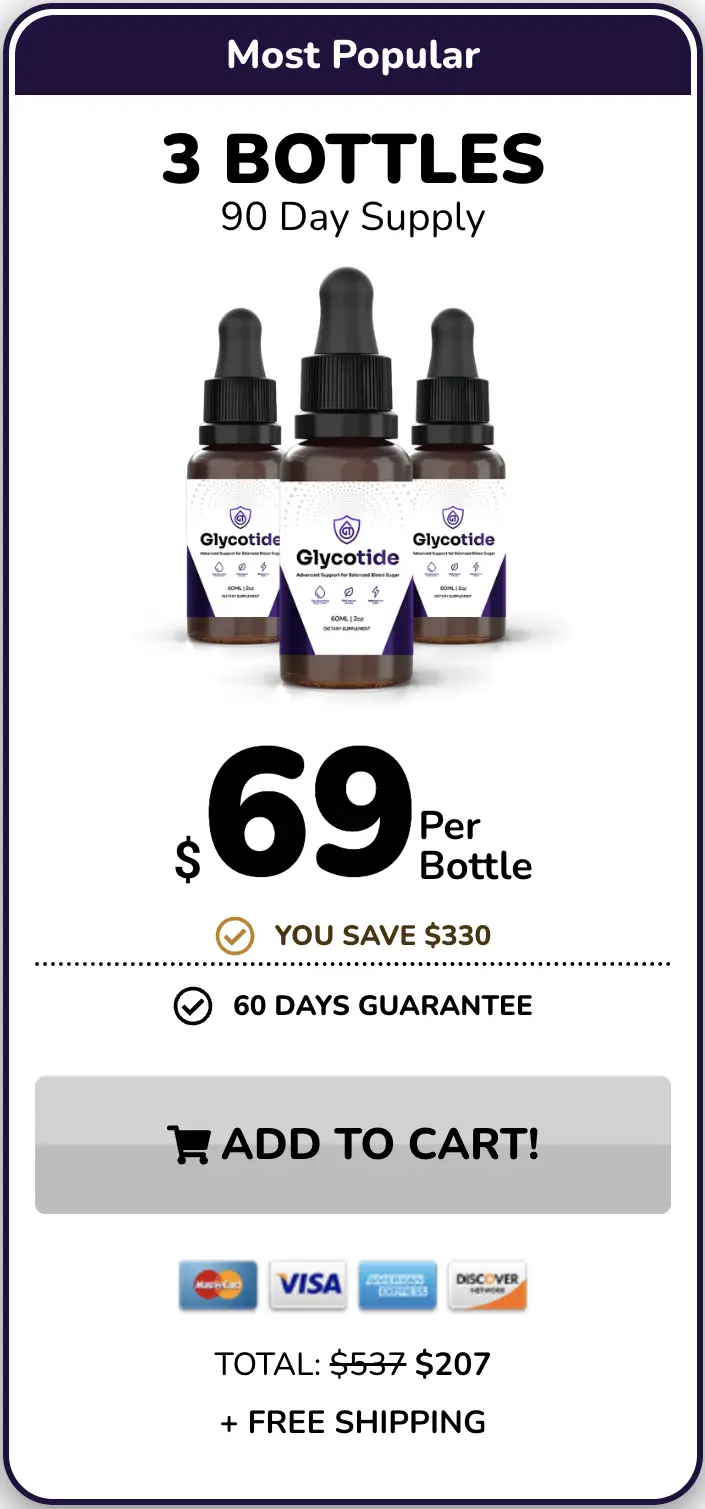 Glycotide three bottles order